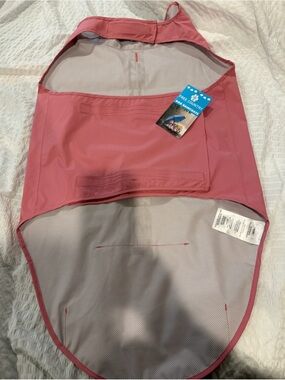 Free Country Pink Dog Rain Jacket with Reflective Strip